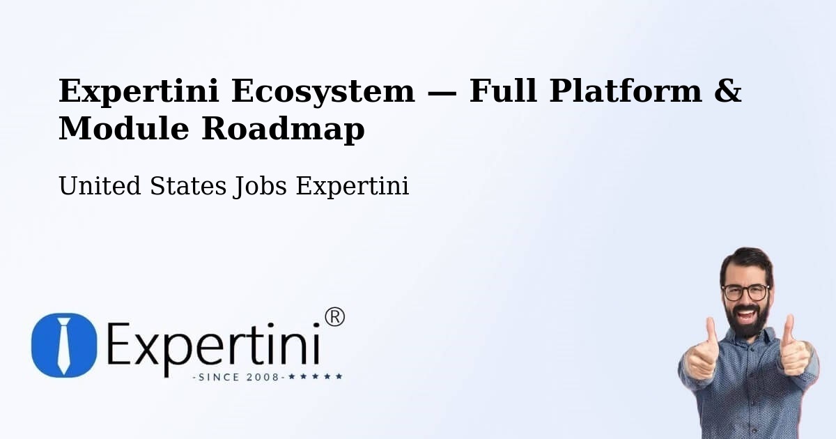 Expertini Ecosystem — Full Platform & Module Roadmap – Berwyn